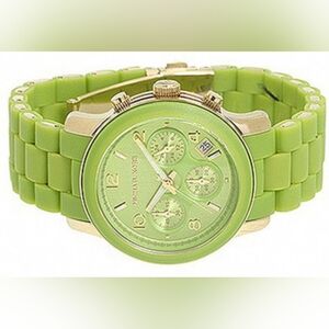 Michael Kors Green Gold Dial Watch